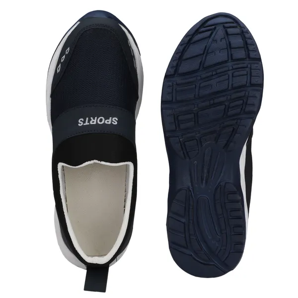 Navy_Blue_Mesh_And_Airmix_Slip_On_Sports_Shoes_For_Men