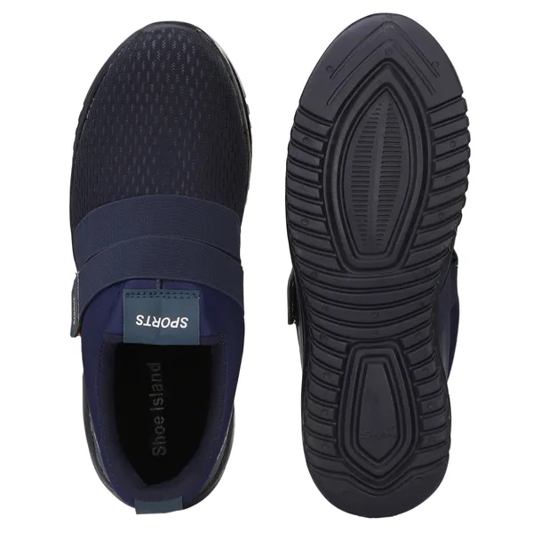 Navy_Blue_Mesh_And_Airmix_Velcro_Sports_Shoes_For_Men