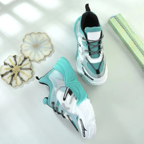 Blue_Mesh_And_Airmix_Lace_Ups_Sports_Shoes_For_Women