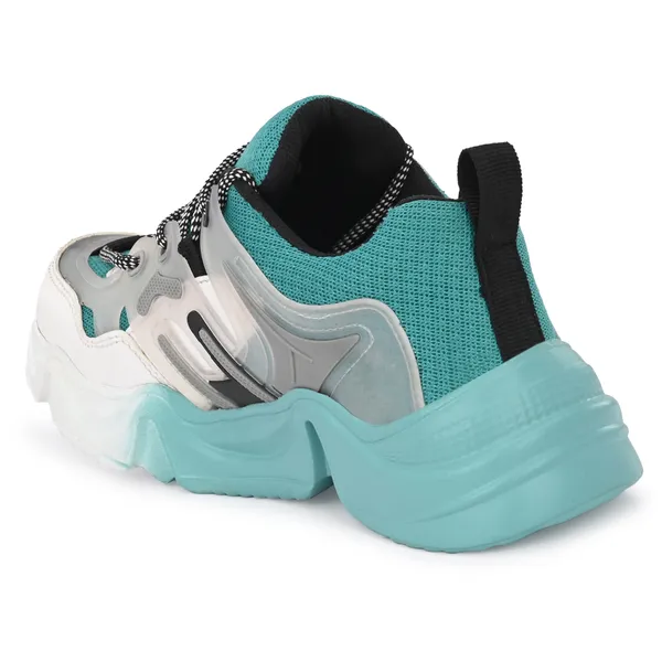 Blue_Mesh_And_Airmix_Lace_Ups_Sports_Shoes_For_Women