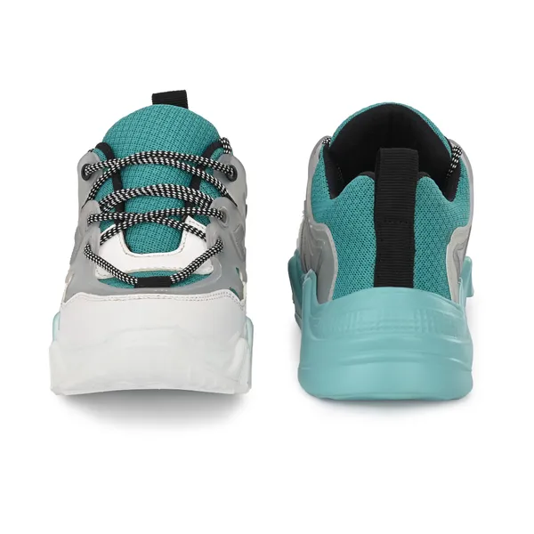 Blue_Mesh_And_Airmix_Lace_Ups_Sports_Shoes_For_Women