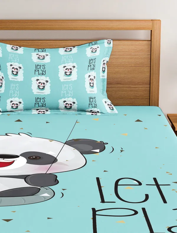 Luxury_Cube_Panda_Prints_Glace_Cotton_Single_Bedsheet_for_Kids_with_1_Pillow_Cover,_144_TC,_Bedsheet_Size_60X90_Pillow_Cover_Size_20X30