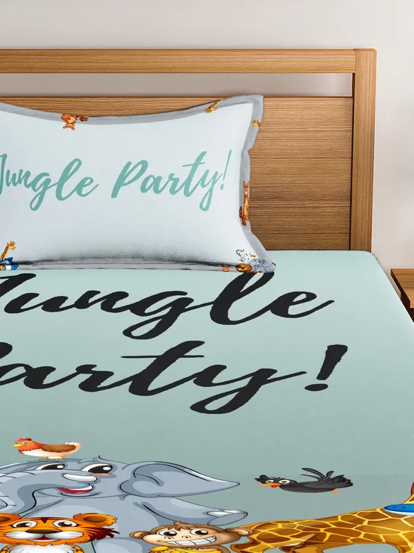 Luxury_Cube_Jungle_Party_Prints_Glace_Cotton_Single_Bedsheet_for_Kids_with_1_Pillow_Cover,_144_TC,_Bedsheet_Size_60X90_Pillow_Cover_Size_20X30