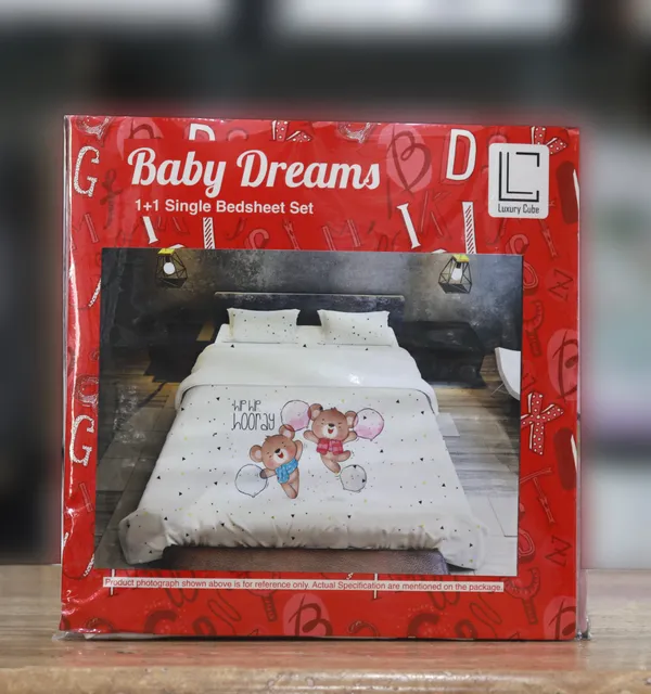 Luxury_Cube_Teddy_Bear_Prints_Glace_Cotton_Single_Bedsheet_for_Kids_with_1_Pillow_Cover,_144_TC,_Bedsheet_Size_60X90_Pillow_Cover_Size_20X30