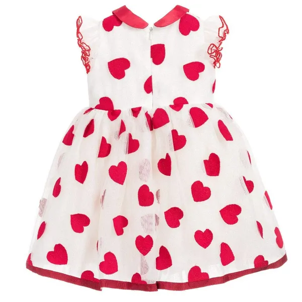 White_Tissue_Printed_Round_Neck_Dress_For_Girls