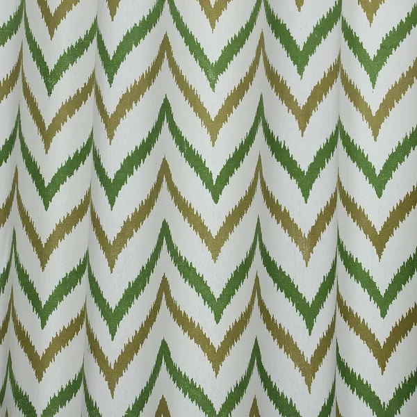 Pack_of_2_Cotton_Green_Double_Ikat_Chevron_Printed_Eyelet_Curtain_Set_for_Window_and_Door