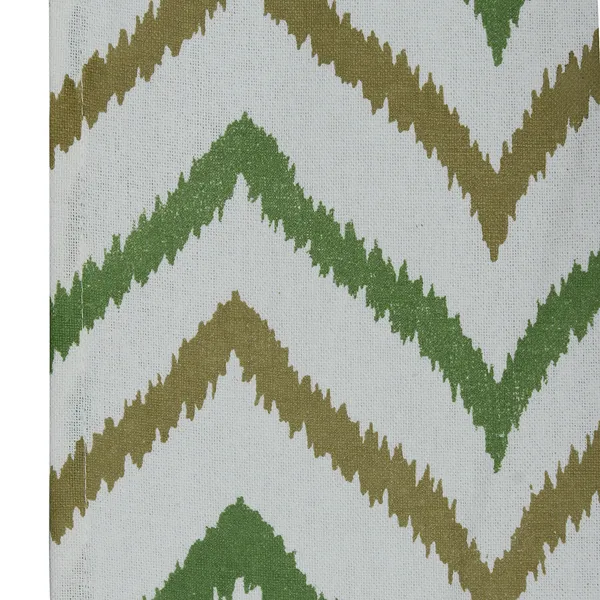 Pack_of_2_Cotton_Green_Double_Ikat_Chevron_Printed_Eyelet_Curtain_Set_for_Window_and_Door