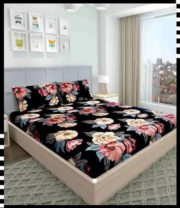BLACK_GOLDEN_220_TC_Cotton_All_Round_Elastic_Fitted_Bedsheet_(72X78X_Up_to_10_Inches)_&_360_Degree_Elasticated