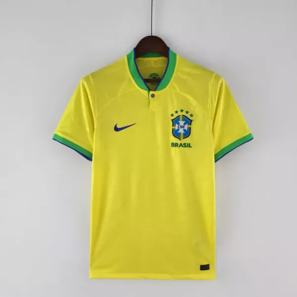 Brazil Away Set (Jersey + Shorts) - World Cup 2022 – Indiansoccermart