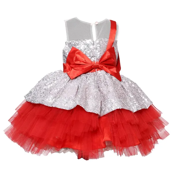 Silver_Net_Sequined_Round_Neck_Dress_For_Girls
