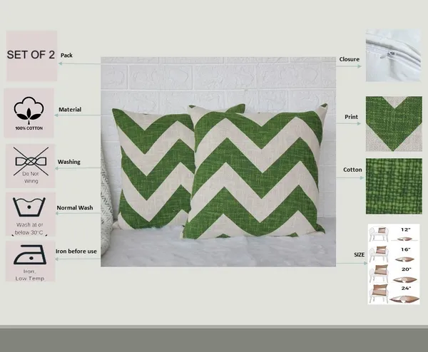 Pack_of_2_Piece_Green_Textured_Cotton_Chevron_Printed_Collection_Cushion_&_Pillow_Cover_for_Living_Room_and_Bedroom