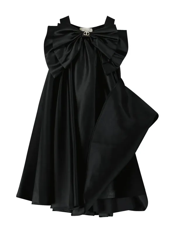 Black_Satin_Solid_Square_Neck_Dress_For_Girls