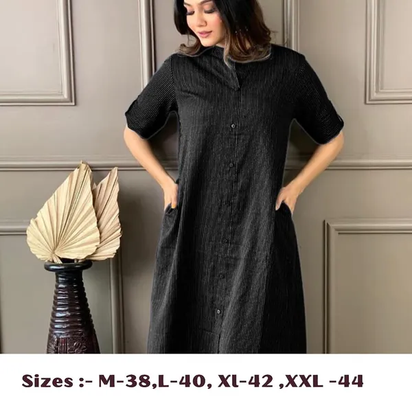 Black_Rayon_Katha_Work_Kurti_&_Pent_Set