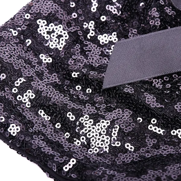 Black_Sequin_Bow_Detailed_Shorts_For_Girls