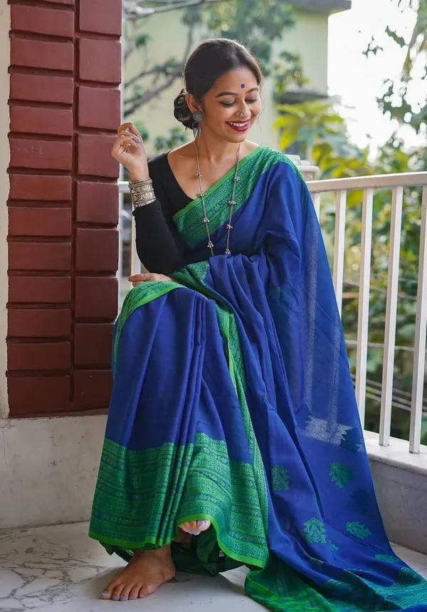 Women's_Kanjivaram_Banarasi_Soft_Cotton_Silk_Zari_Woven_Saree_With_Blouse_Piece_With_Blouse_Piece