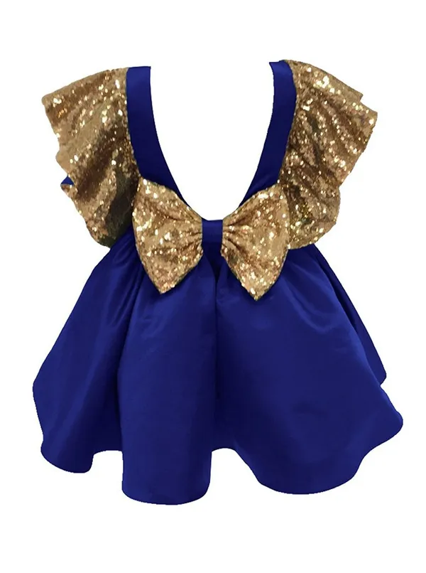 Navy_Blue_Polyester_Solid_Round_Neck_Dress_For_Girls