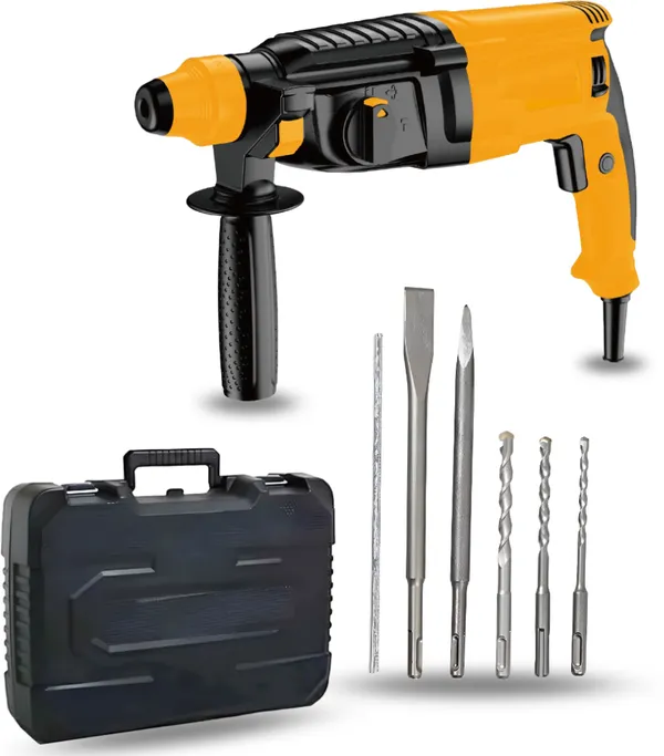 New_26Mm_Hammer_Drill_Forward/Reverse_Heavy_Duty_1050Watt_Hammer_Drill_Machine_Hammer_Drill_(26_Mm_Chuck_Size,_1050_W)