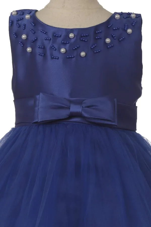 Blue_Satin_Moti_Work_Round_Neck_Dress_For_Girls