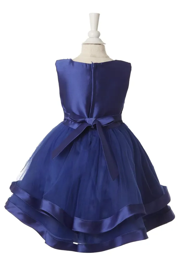 Blue_Satin_Moti_Work_Round_Neck_Dress_For_Girls