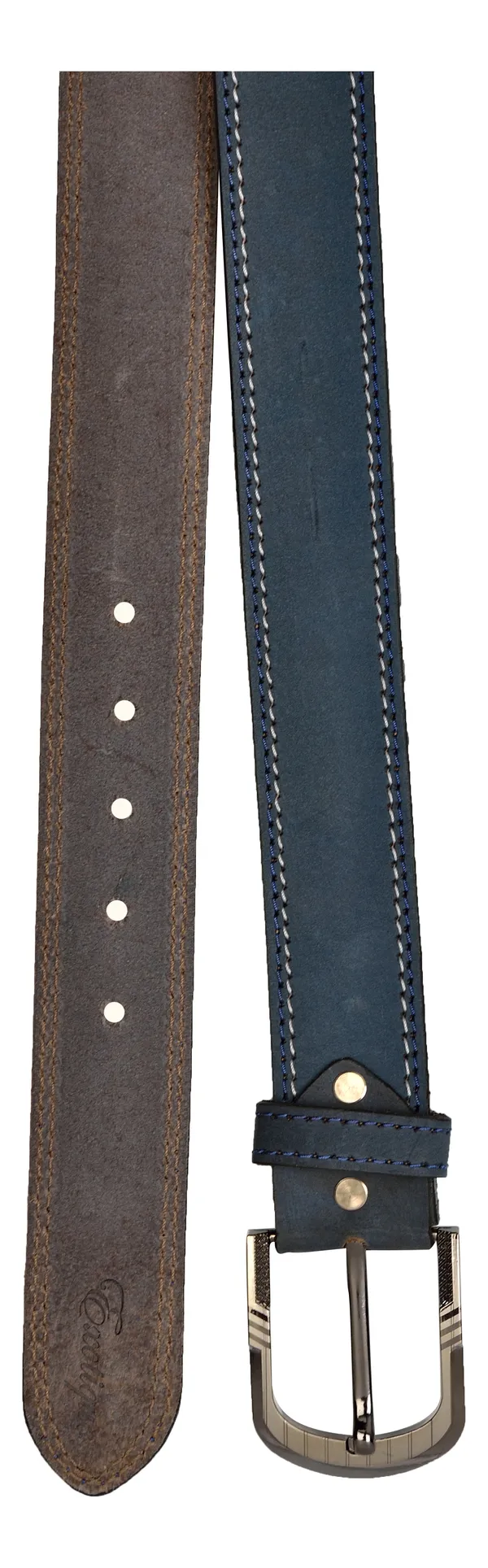 Exotique_Men's_Blue_Casual_Leather_Belt_(BM0005BL)