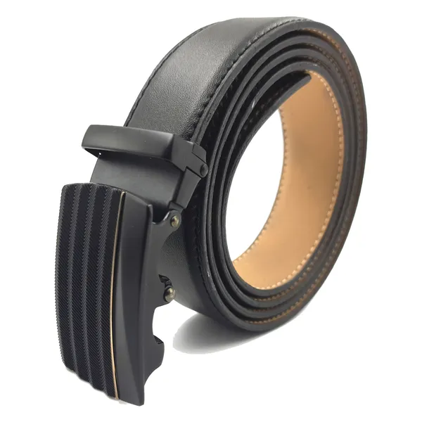 Exotique_Men's_Black_Formal_Faux_Leather_Belt_(BM0111BK)