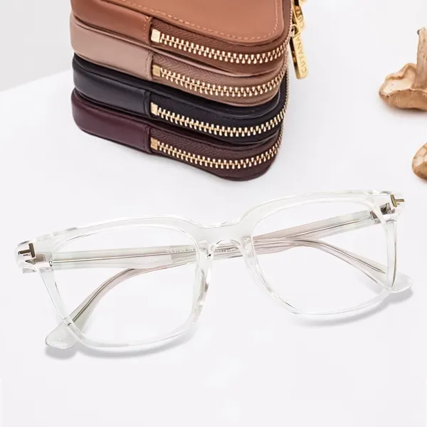 Transparent_Full_Rim_Square_Frame_(50_Mm)_-_For_Unisex