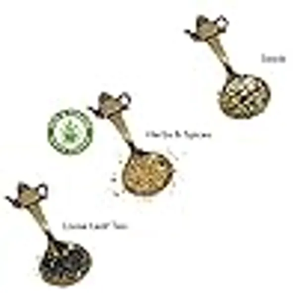 MAHARAJA-_BRASS__Spoon_with_Kettle_Shaped_Handle_for_Tea_Herbs_Spices_Auspicious_Puja_|Gift_|Home,_Office__Long_Made_of_Brass_with_Kettle_Shaped_Handle