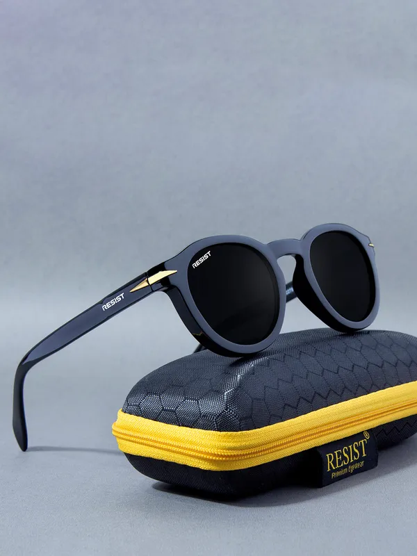 UV_Protected_Black_Oval_Sunglasses_For_Men_&_Women