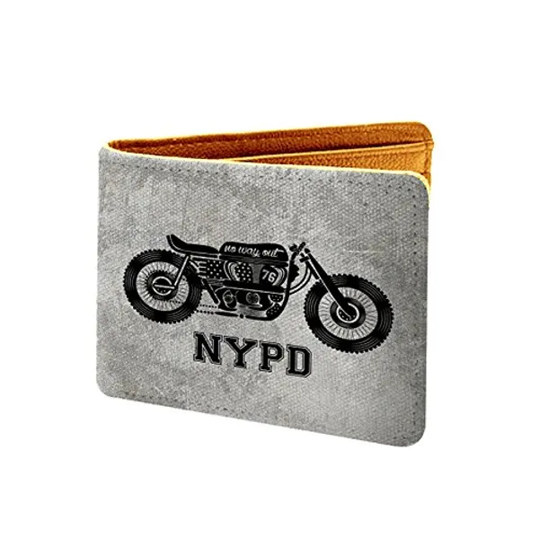 Biker_Nypd_Printed_Pu_Leather_Wallet_For_Men'S