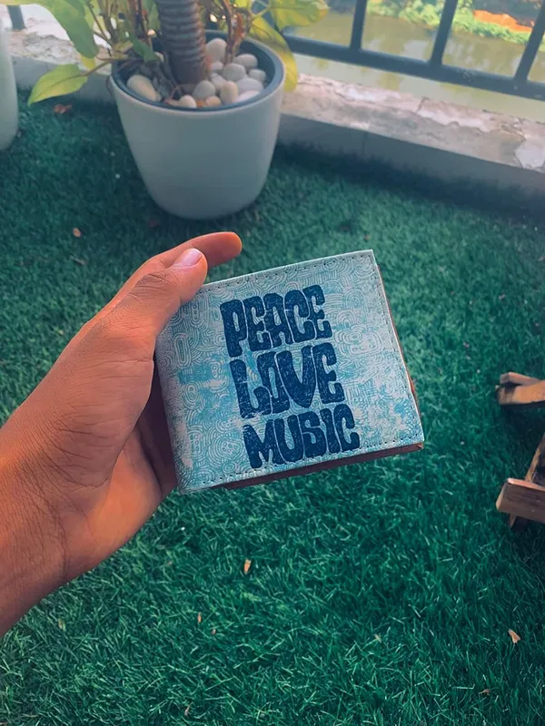 Men'S_Wallet_Peace_Love_Music_Printed_Pu_Leather_Wallet_For_Men'S/Boy'S_Peace_Love_Music