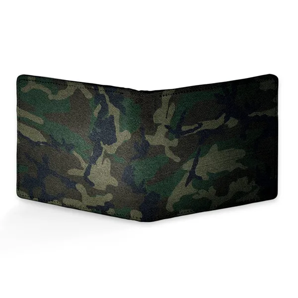 Army_Pattern_Printed_Canvas_Leather_Wallet_For_Men'S