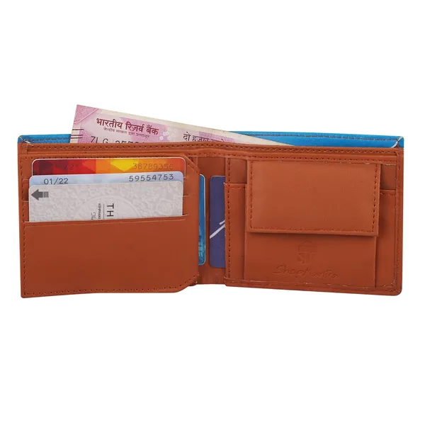 Army_Pattern_Printed_Canvas_Leather_Wallet_For_Men'S