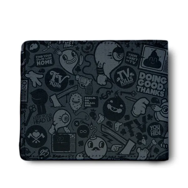 Men'S_Wallet_Peace_Love_Music_Printed_Pu_Leather_Wallet_For_Men'S/Boy'S_Tv_Kills