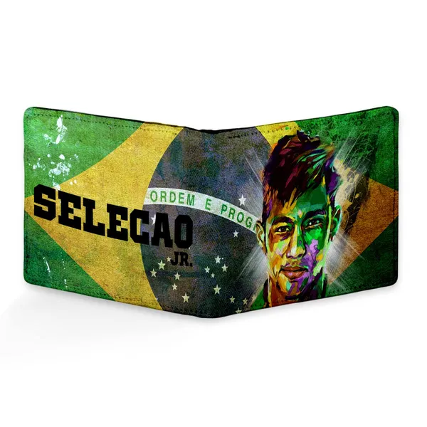 Printed_Pu_Leather_Wallet_For_Men'S/Boy'S_Selecao_Jr.