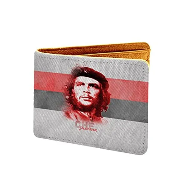 The_Che_Guevara_Printed_Pu_Leather_Wallet_For_Men'S/Boy'S_Freedom_Star_Scarlet
