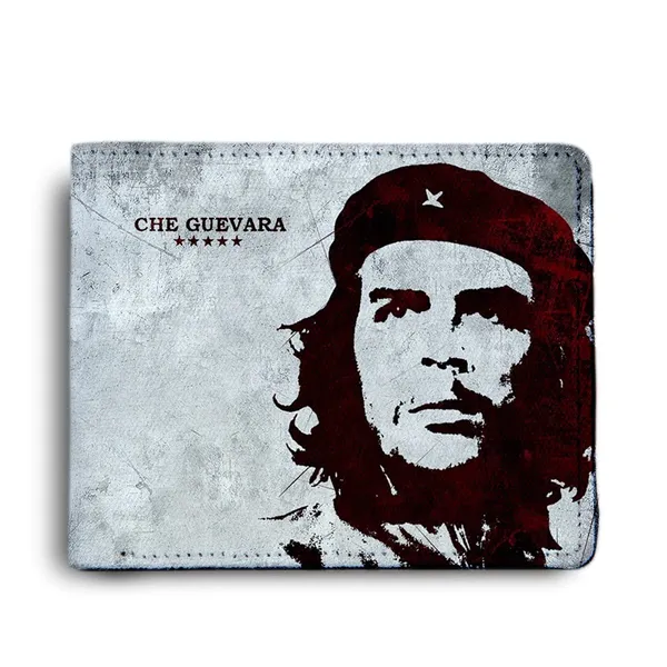 The_Che_Guevara_Printed_Pu_Leather_Wallet_For_Men'S/Boy'S_Freedom_Star_Pastel