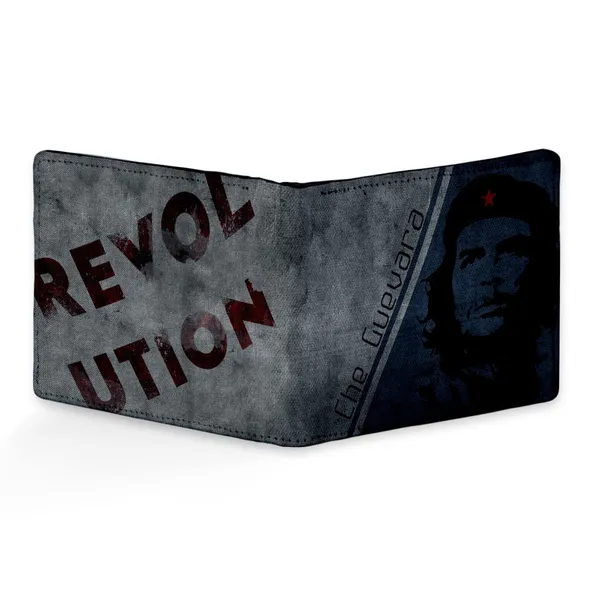 The_Che_Guevara_Printed_Pu_Leather_Wallet_For_Men'S/Boy'S_Revolution_Dark
