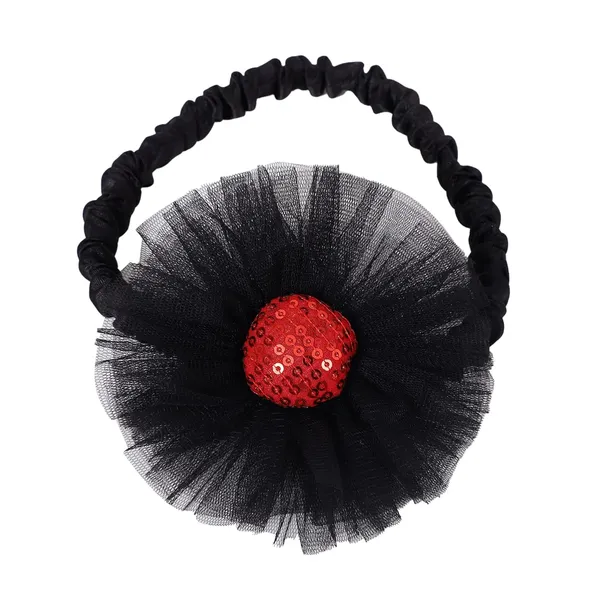 Black_Net_Bow_Detailed_Square_Neck_Dress_For_Girls