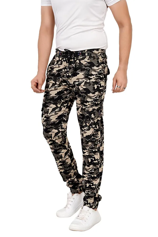 Beige_Camo_Printed_7_Pocket_Cargo_Joggers_For_Men