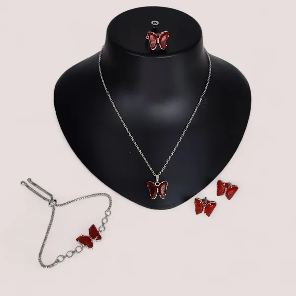 Silver_Plated_Butterfly_Shape_Combo_Set
