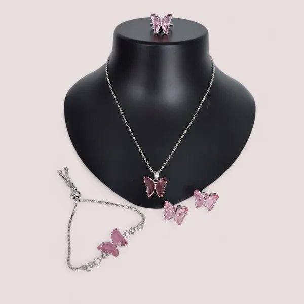 Silver_Plated_Butterfly_Shape_Combo_Set
