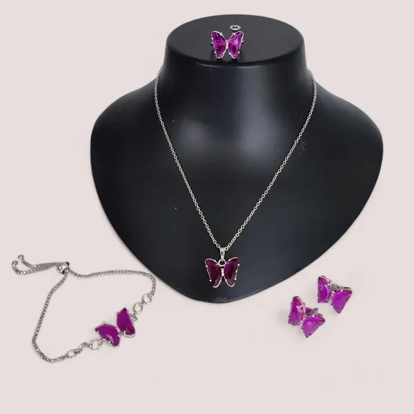 Silver_Plated_Butterfly_Shape_Combo_Set