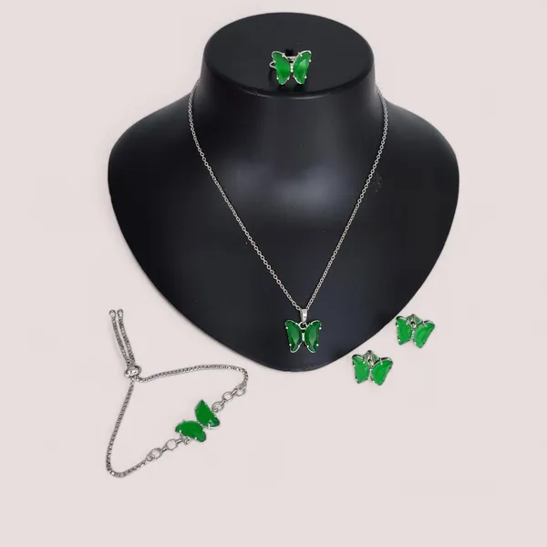 Silver_Plated_Butterfly_Shape_Combo_Set