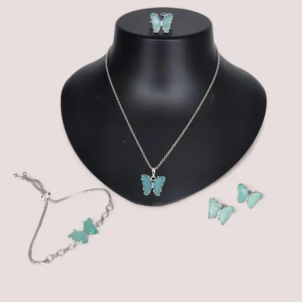 Silver_Plated_Butterfly_Shape_Combo_Set