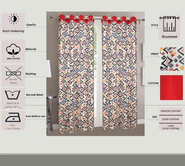 Pack_of_2_Cotton_Red_Multi_Star_Cotton_Printed_Eyelet_Curtain_Set_for_Window_and_Door