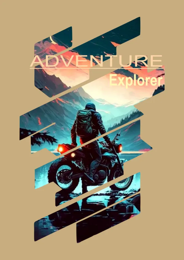 TOFFTEES_Premium_French_Terry_Fabric__(220_GSM)_Beige_Oversized_Adventure_Explorer_Half_Sleeves_T-shirt_For__Men