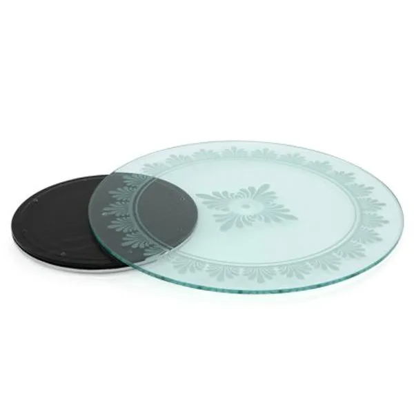 Lazy_Susan_Etched_Toughened_Glass_24_inch_(Flora)