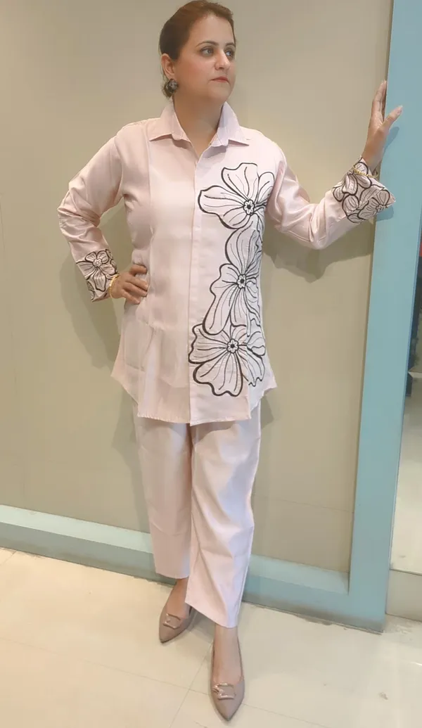 Baby_Pink_Muslin_Co-Ord_Set_For_Women