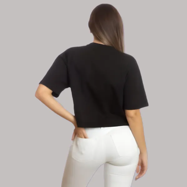 Black_Stylish_Printed_Crop_Oversized_T-Shirt_For_Women