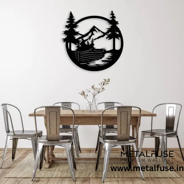 Wooden_Wall_Art_for_Home_Decoration__|_Drift_Boat_Mountain__|_Black